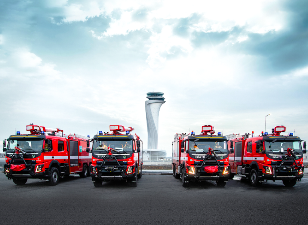 Volvo’dan İstanbul Havalimanı’na 5 itfaiye
