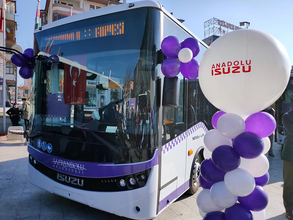 Anadolu Isuzu’nun COVID-19 virüsüne karşı geliştirdiği güvenli otobüsleri Safranbolu yollarında