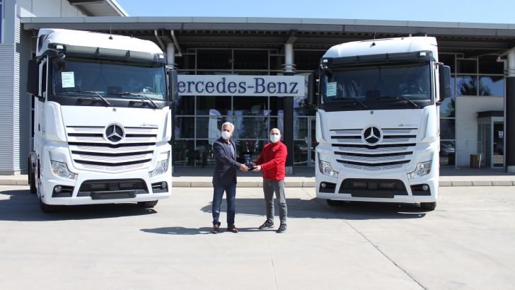 Aslantürk Lojistik, 10 adet Mercedes-Benz Actros 1848 LS siparişinin ilk 5 aracını teslim aldı