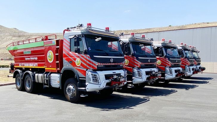 Orman Genel Müdürlüğü, filosunu 5 adet Volvo FMX 6×6 kamyonlarla güçlendirdi.