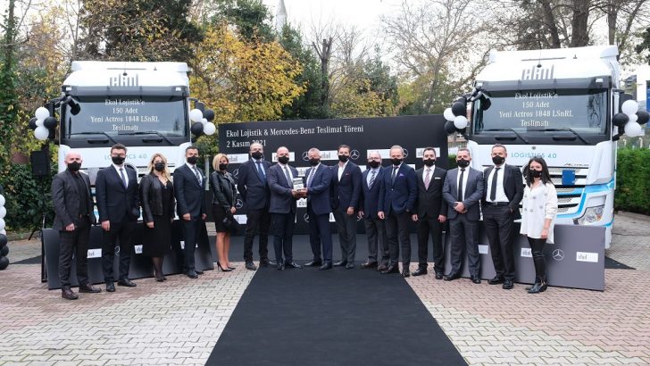 150 adet Mercedes-Benz Actros 1848 LSnRL Ekol Lojistik’e teslim edildi.