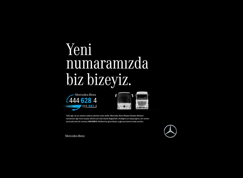 Mercedes-Benz Türk Müşteri İletişim Merkezi Yeni Numarasıyla Hizmette