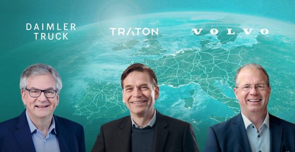 Daimler Truck, Traton Group ve Volvo Group, Avrupa çapında yüksek performanslı şarj ağı için ortak girişim anlaşması imzaladı