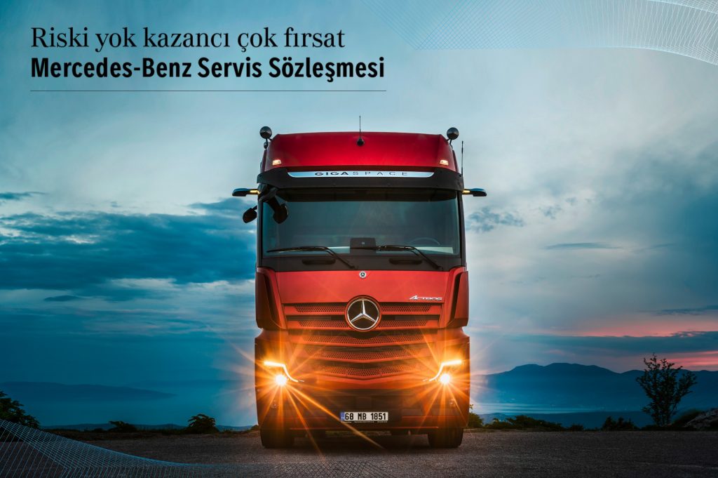 2021 yılında satılan her 4 Mercedes-Benz kamyondan 1’i Servis Sözleşmeli