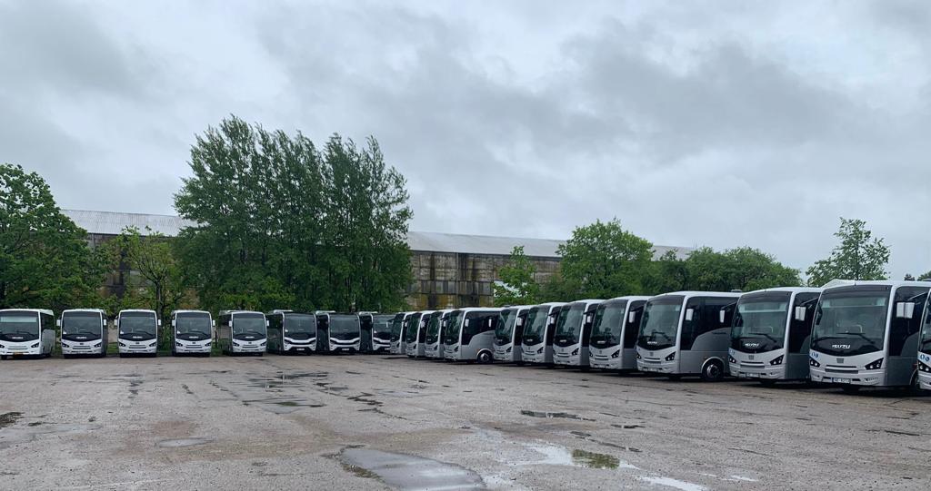 Anadolu Isuzu’dan Letonya’ya toplam 21 Grand Toro ve Turkuaz midibüs teslimatı