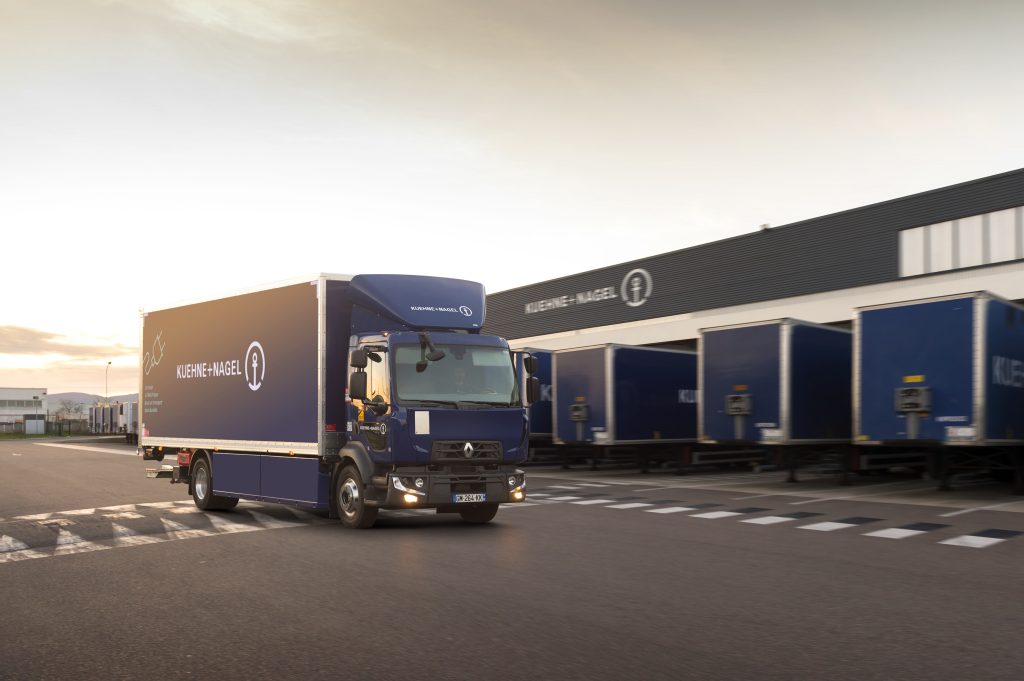 Kuehne+Nagel,daha sürdürülebilir karayolu taşımacılığı için 23 adet Renault Trucks elektrikli kamyonu teslim aldı