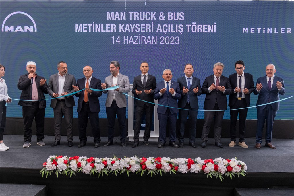 MAN’IN KAYSERİ’DEKİ YENİ BAYİSİ ‘MAN METİNLER PLAZA’ TÖRENLE HİZMETE AÇILDI