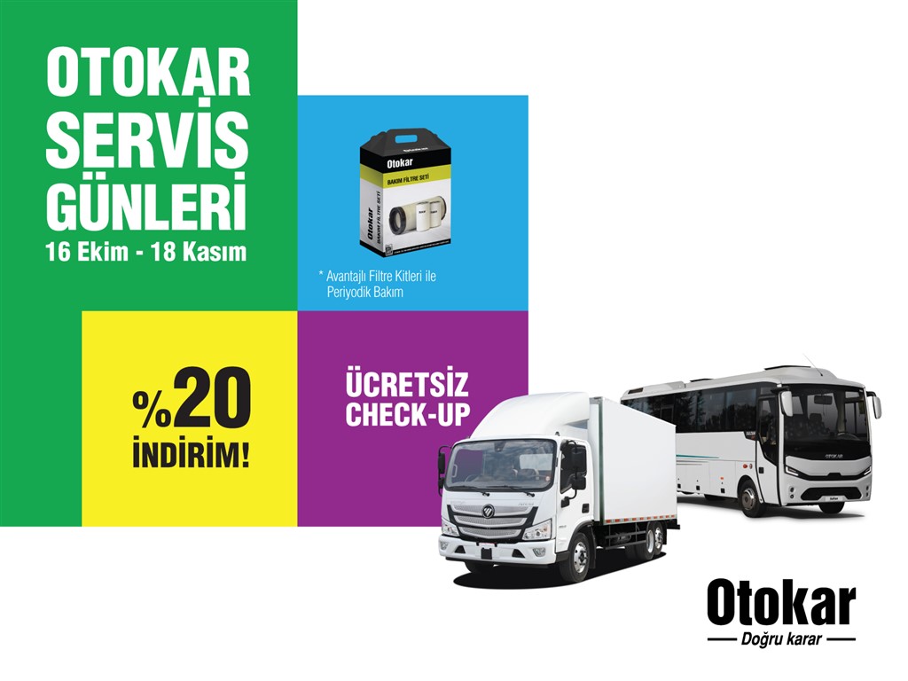 Otokar’ın “Servis Günleri” Kampanyası 16 Ekim’de Başlıyor