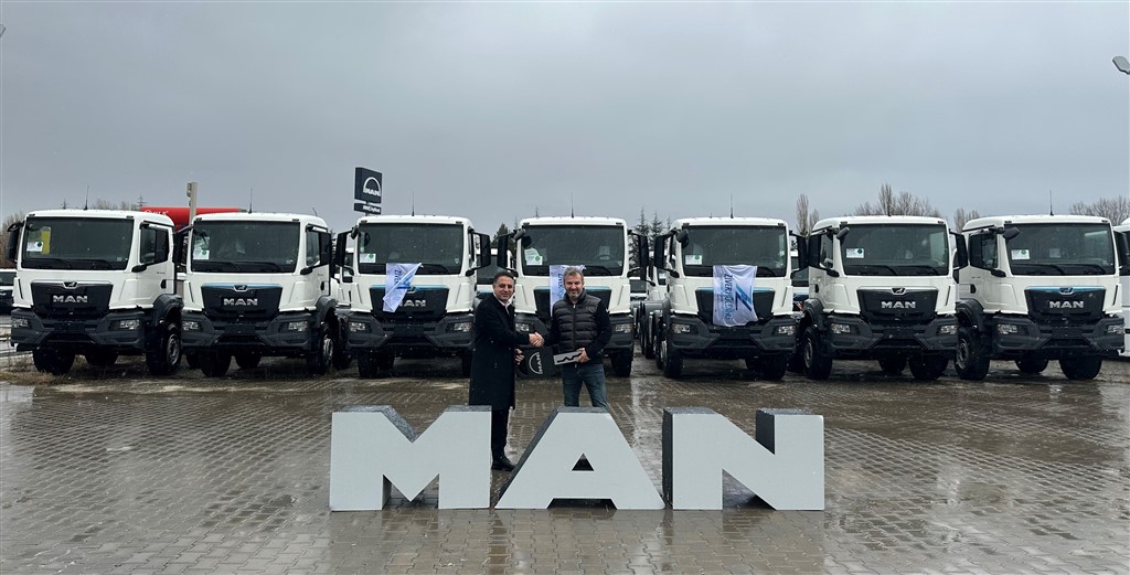 Türkiye’nin köklü grubu Ziver Holding, inşaat şirketinin filosuna 30 MAN kamyon kattı