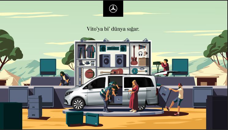 Vito Tourer “Vito’ya bi’ dünya sığar.” sloganı ile teste çıkıyor