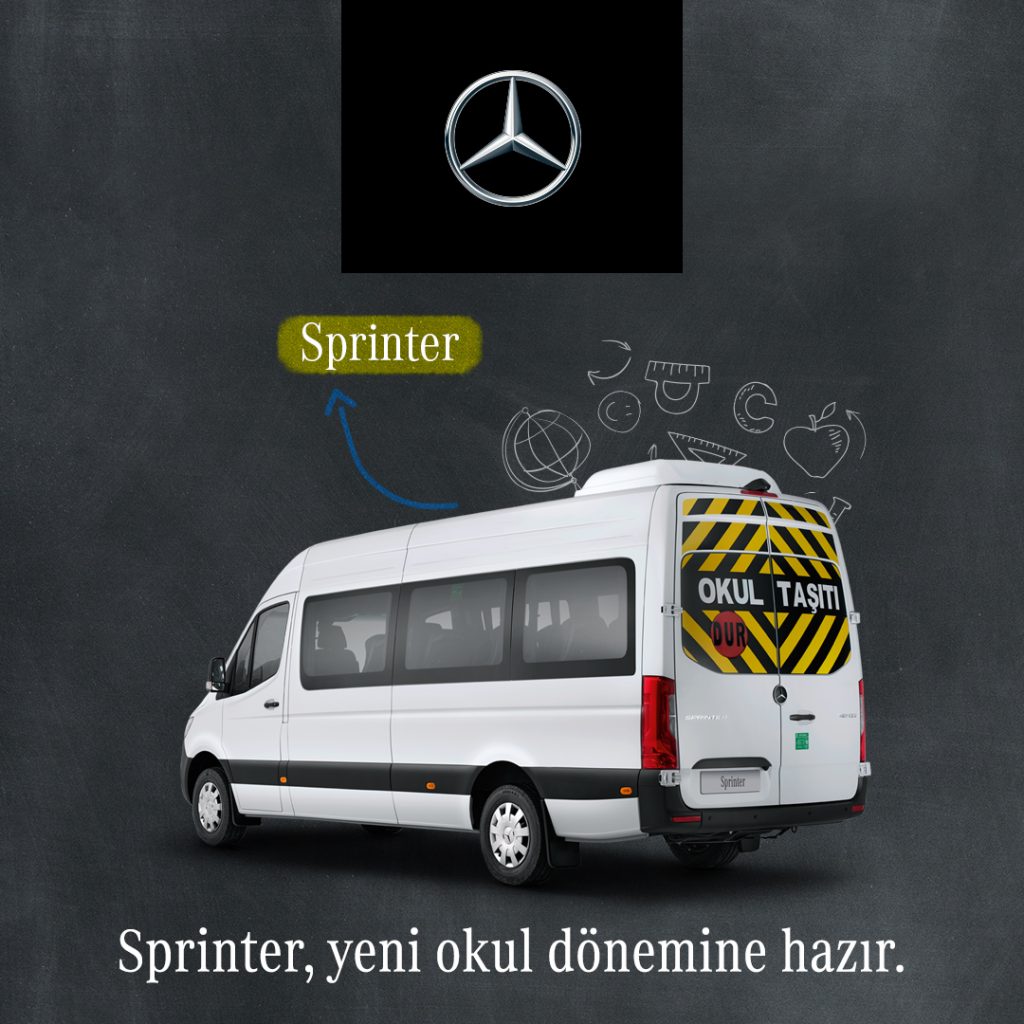 Mercedes-Benz Sprinter ile okul yolu daha güvenli