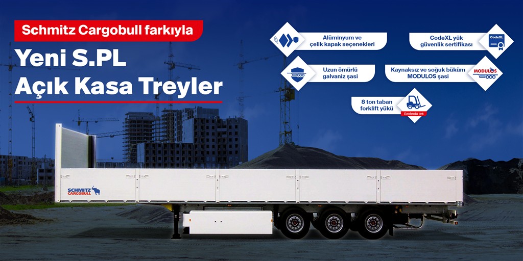 Schmitz Cargobull Farkıyla Yeni S.PL Açık Kasa Treyler Türkiye’de