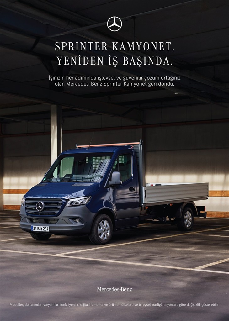 Mercedes-Benz Sprinter, kamyonet olarak yeniden Türkiye’de