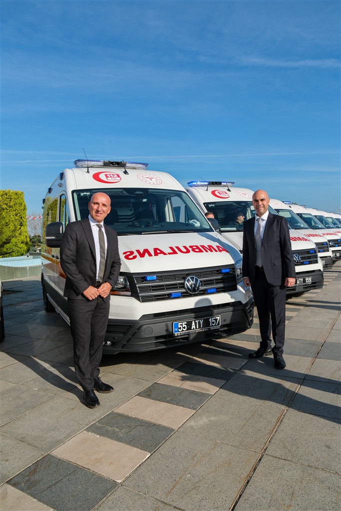 Samsun Büyükşehir Belediyesi’nin Acil Sağlık Filosu Volkswagen Crafter ile Güçlenmeye Devam Ediyor