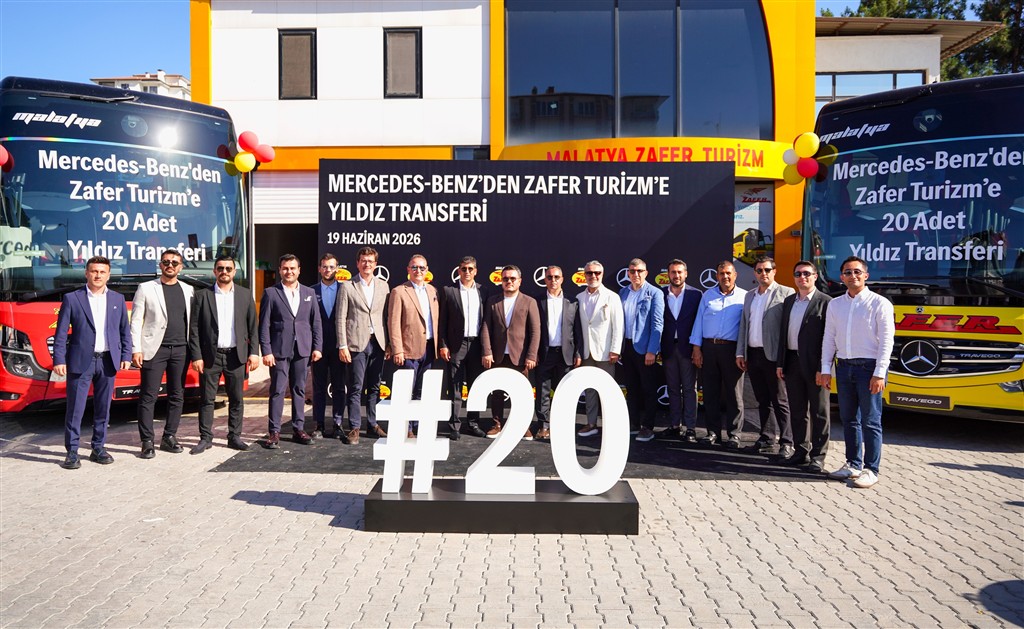 20 adet Mercedes-Benz Travego Malatya Zafer Filosunda Yerini Aldı