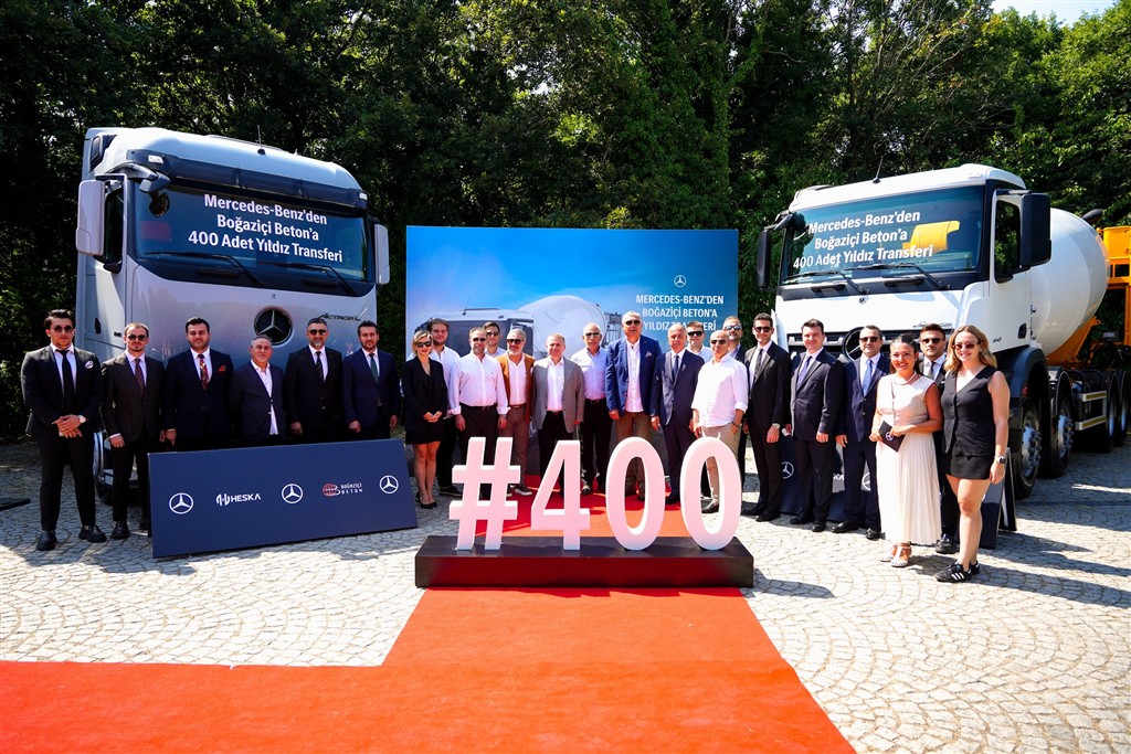 Mercedes-Benz Türk ile Boğaziçi Beton İş Birliği, 400 Araçlık Yeni Yatırımla Güçlendi